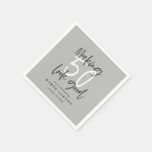 Serviette En Papier Fête d'anniversaire à 50 ans (Coin)