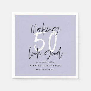 Serviette En Papier Fête d'anniversaire à 50 ans