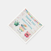 Serviette En Papier Fête d'anniversaire à thème de Little Monster (Coin)