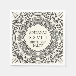 Serviette En Papier Fête d'anniversaire à thème Grèce antique ou Rome