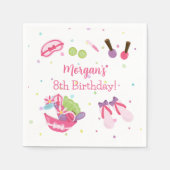 Serviette En Papier Fête d'anniversaire au Spa (Devant)