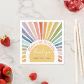 Serviette En Papier Fête d'anniversaire Boho Sunshine (En situation)