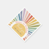 Serviette En Papier Fête d'anniversaire Boho Sunshine (Coin)