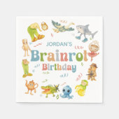 Serviette En Papier Fête d'anniversaire Brainrot Meme (Devant)