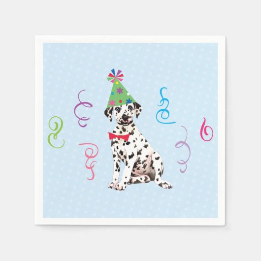 Serviette En Papier Fête d'anniversaire Dalmatie Napkins (Devant)