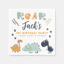 Fête d'anniversaire de 1 an avec rugissement de di