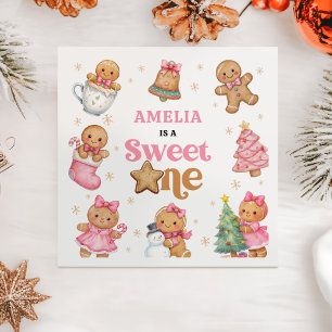Serviette En Papier Fête d'anniversaire de 1 an Christmas Cookie Sweet