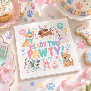 Serviette En Papier Fête d'anniversaire de 2 ans pour enfants avec un 