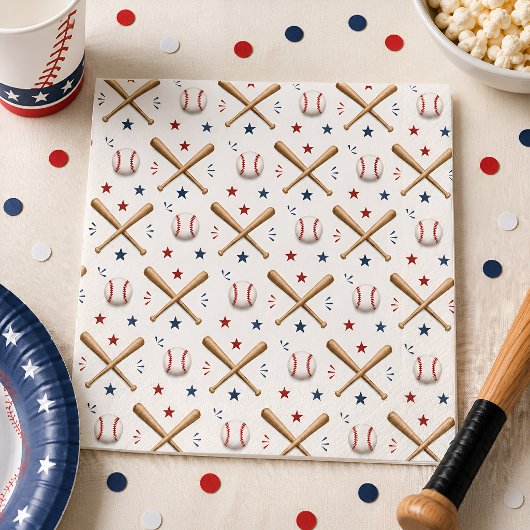 Serviette En Papier Fête d'anniversaire de baseball