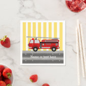 Serviette En Papier Fête d'anniversaire de camion d'incendie (En situation)