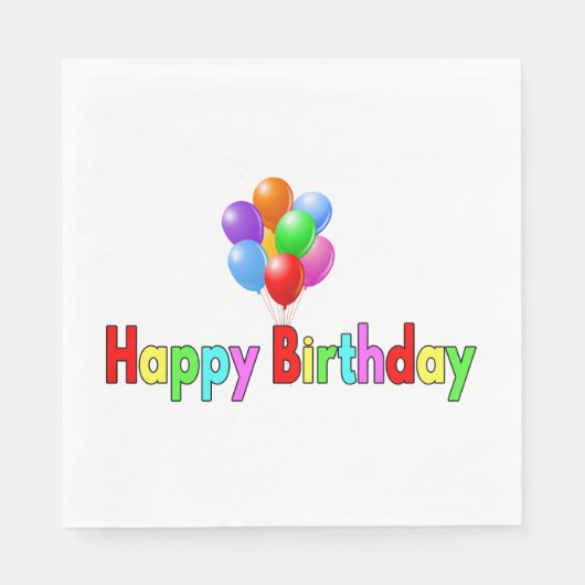 Serviette En Papier Fête d'anniversaire de célébration (Devant)