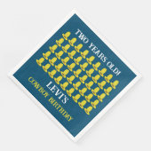 Serviette En Papier Fête d'anniversaire de Cowboy (Coin)