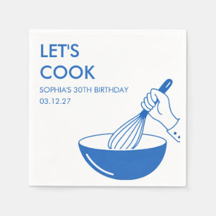 Serviette En Papier Fête d'anniversaire de cuisine Chef Foodie Culinai