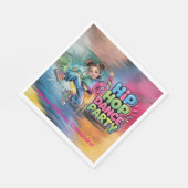Serviette En Papier Fête d'anniversaire de danse hip hop pour filles (Coin)