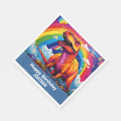 Serviette En Papier Fête d'anniversaire de Dino-Mite (Coin)