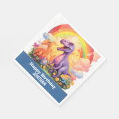 Serviette En Papier Fête d'anniversaire de Dino-Mite (Coin)