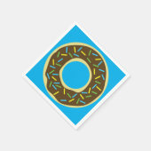 Serviette En Papier Fête d'anniversaire de Donut (Coin)