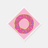 Serviette En Papier Fête d'anniversaire de Donut (Coin)