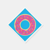 Serviette En Papier Fête d'anniversaire de Donut (Coin)