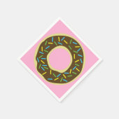 Serviette En Papier Fête d'anniversaire de Donut (Coin)