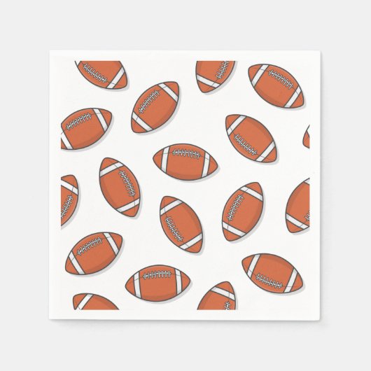 Serviette En Papier Fête d'anniversaire de football (Devant)