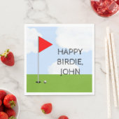 Serviette En Papier Fête d'anniversaire de golf (En situation)