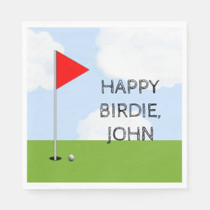 Serviette En Papier Fête d'anniversaire de golf
