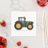 Serviette En Papier Fête d'anniversaire de Green Tractor (En situation)
