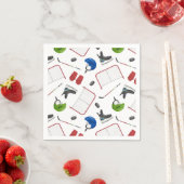 Serviette En Papier Fête d'anniversaire de hockey sur glace (En situation)