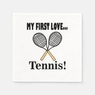 Serviette En Papier Fête d'anniversaire de joueur de tennis Tennis