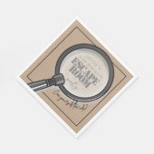 Serviette En Papier Fête d'anniversaire de la chambre d'évasion (Coin)