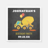 Serviette En Papier Fête d'anniversaire de la construction (Devant)