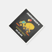 Serviette En Papier Fête d'anniversaire de la construction (Coin)