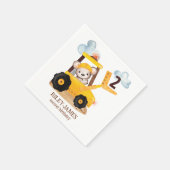 Serviette En Papier Fête d'anniversaire de la construction (Coin)