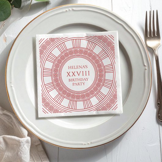 Serviette En Papier Fête d'anniversaire de la déesse grecque