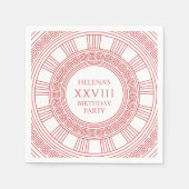 Serviette En Papier Fête d'anniversaire de la déesse grecque (Devant)