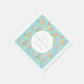 Serviette En Papier Fête d'anniversaire de la sirène (Coin)