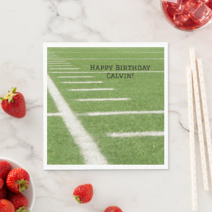 Serviette En Papier Fête d'anniversaire de la Yard Line Field Football