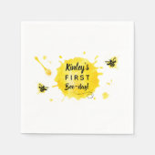 Serviette En Papier Fête d'anniversaire de l'abeille Abeille-jour Abei (Devant)
