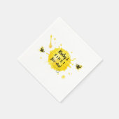 Serviette En Papier Fête d'anniversaire de l'abeille Abeille-jour Abei (Coin)