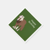 Serviette En Papier Fête d'anniversaire de l'animal cheval (Coin)