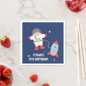 Serviette En Papier Fête d'anniversaire de l'astronaute spatial Rocksh (En situation)