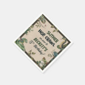 Serviette En Papier Fête d'anniversaire de l'enfant à thème Reptile (Coin)