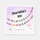 Serviette En Papier Fête d'anniversaire de l'époque de l'amitié Bracel (Devant)