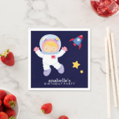Serviette En Papier Fête d'anniversaire de l'espace astronaute personn (En situation)