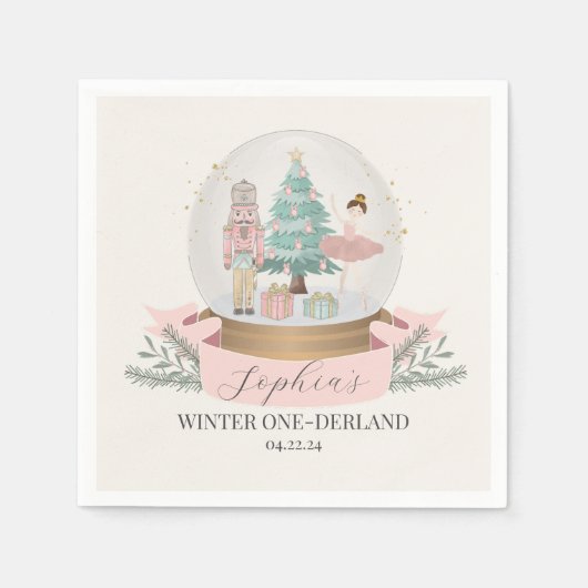 Serviette En Papier fête d'anniversaire de l'onderland (Devant)