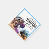 Serviette En Papier Fête d'anniversaire de Monster Truck (Coin)