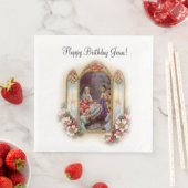 Serviette En Papier Fête d'anniversaire de Noël pour Jésus (En situation)