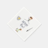 Serviette En Papier Fête d'anniversaire de Notre Petit Prince (Coin)