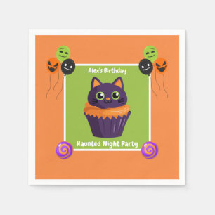 Serviette En Papier Fête d'anniversaire de nuit hantée – Nuit d'Hallow